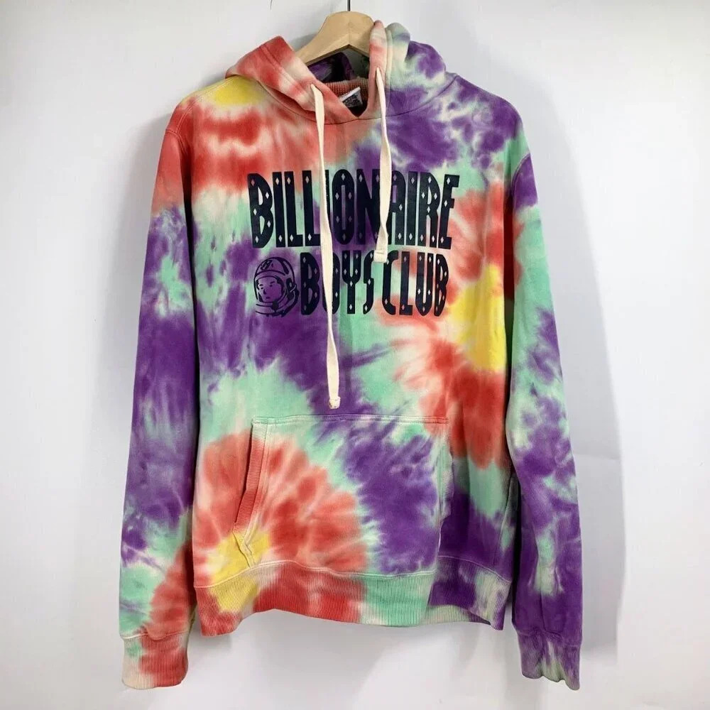 Billionaire Boys Club Men's Dogwood Pharrell Nico Tie Dyed Pullover Hoodie SZ M